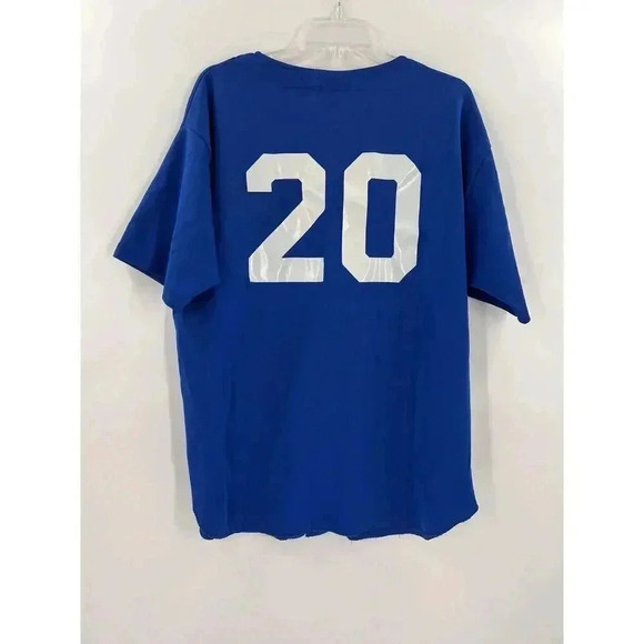 Rare Vintage Reach Cleveland Indians Blue Button Jersey Chief Wahoo "20" XLARGE - Picture 9 of 11